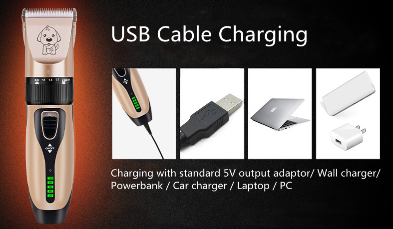 C28 USB Akku-Haustierschermaschine