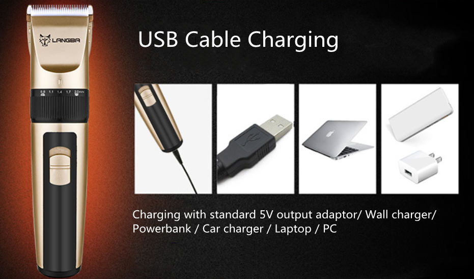 P65 USB Akku-Haustierschermaschine